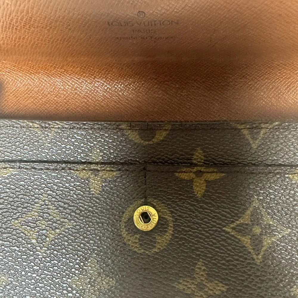 Louis Vuitton Monogram Coated Canvas Continental Wallet COA